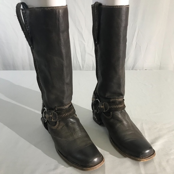 Bed Stu Brown Harness Boot Crafted in Mexico Sz 7 - Picture 3 of 14